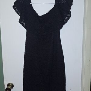 Elegant Black Lace Dress